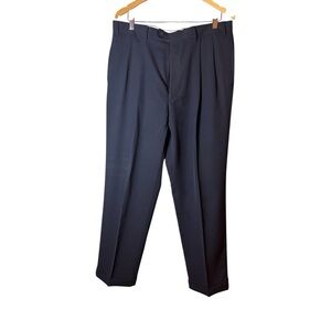 Ralph Lauren Men's Navy pleated front Dress Pants size 36x33